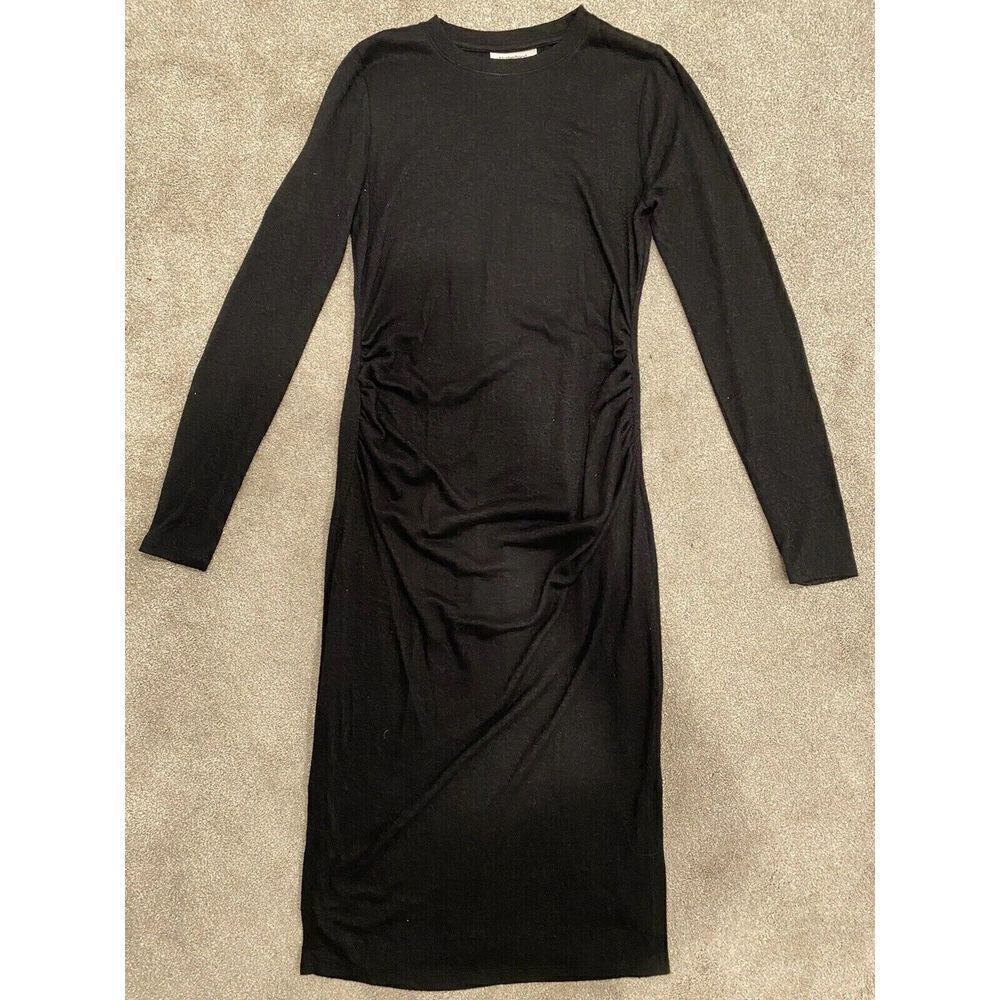 MOTHERHOOD MATERNITY  NWOT, black long sleeve sweater dress, size Small